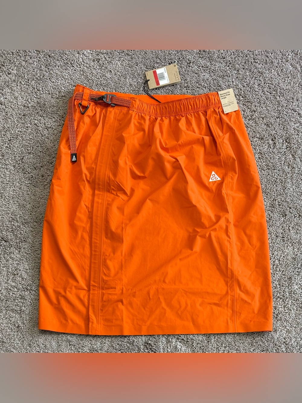 Nike ACG Morpho Storm-FIT ADV Wrap Skirt Orange Black II0927-819 Unisex Size L